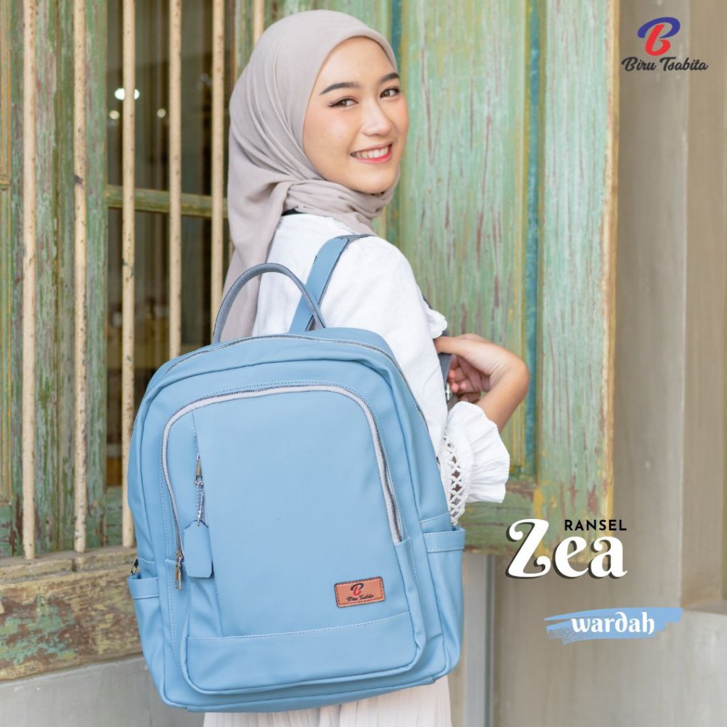 BIRU TSABITA TAS LAPTOP RANSEL ZEA BAG BEST SELLER RANSEL LAPTOP TERLARIS