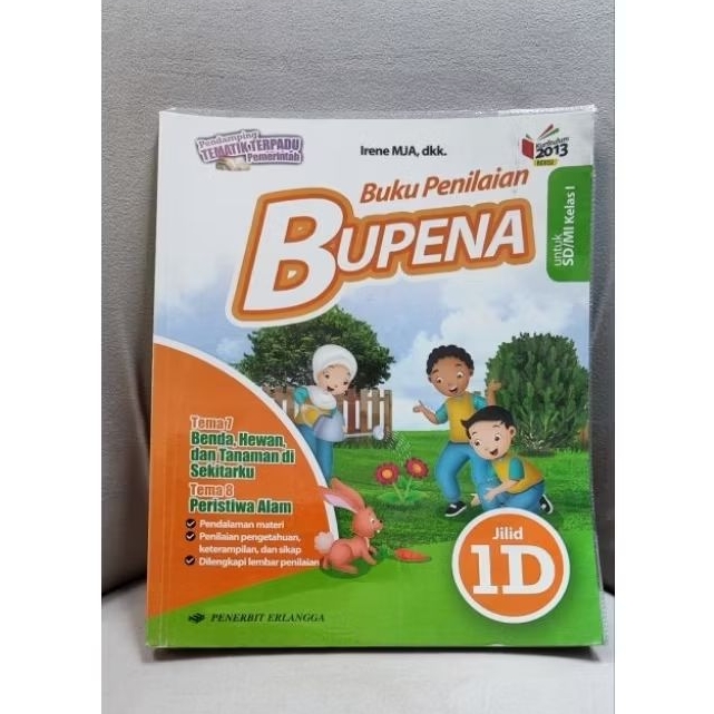BUKU ORIGINAL(BEKAS)- BUPENA 1D KURIKULUM 2013 REVISI SD/MI KELAS 1