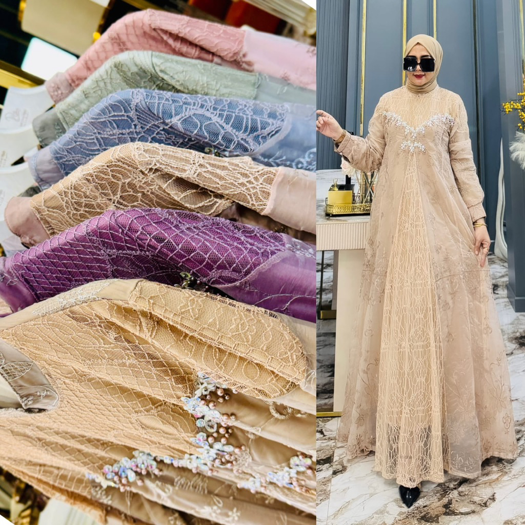 shanaz dress by bilqis asapuroh | shanaz brukat bordir