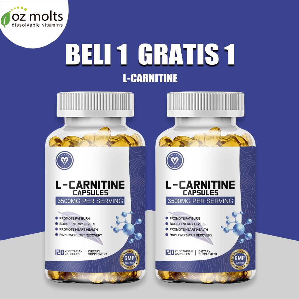 ORIGINAL Ozmolts L-Carnitine Capsule Fat Burner Support Workout Recovery L-Carnitine Supplements