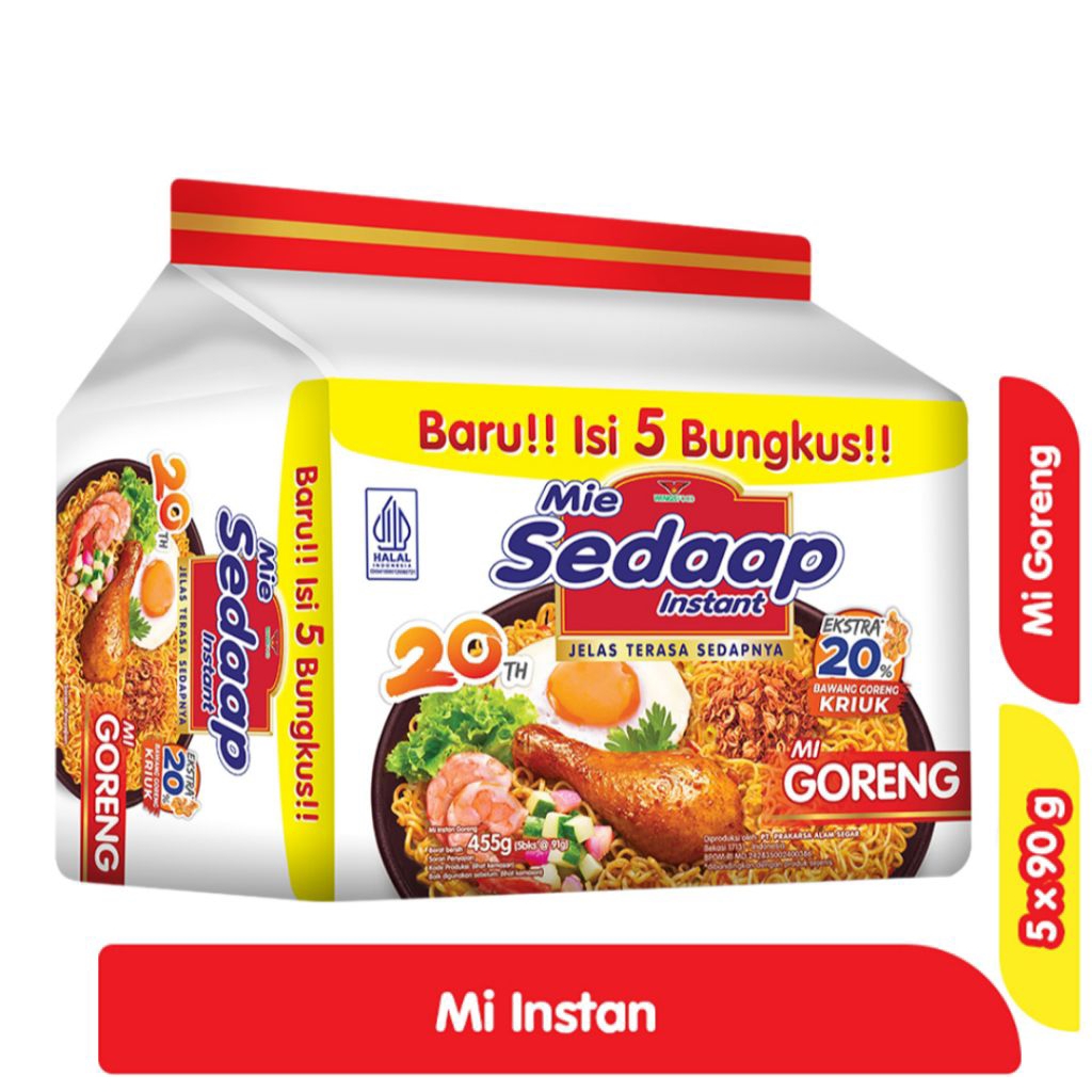 

Sedaap Mie Instant Goreng 5 x 90 g
