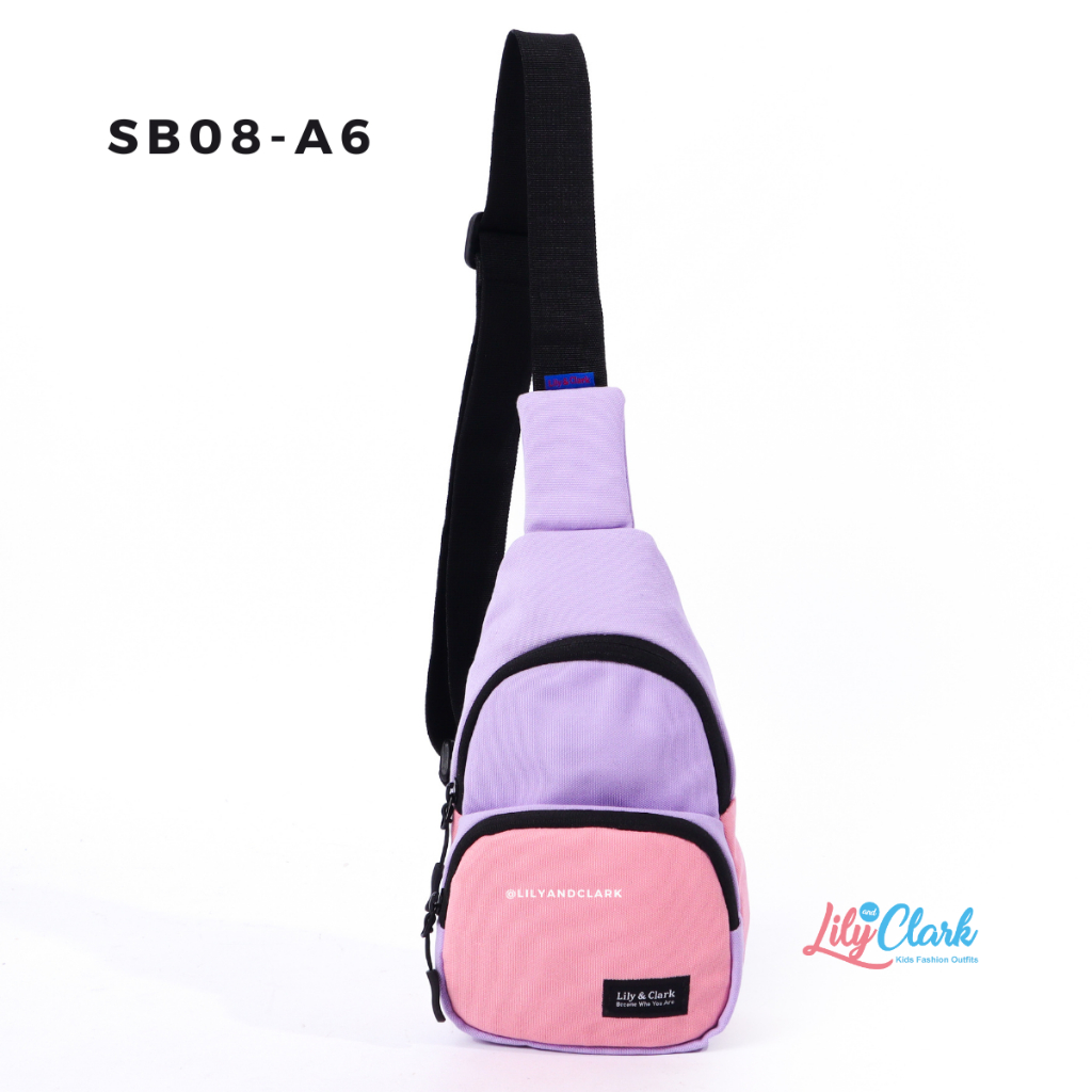 LILY AND CLARK Tas Selempang Anak warna Lilac Combine SB08-A6