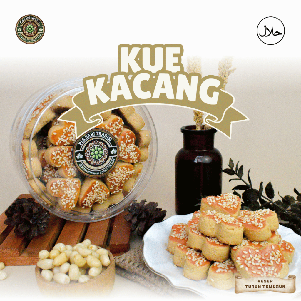

Kue Kacang Tabur Wijen Premium Halal Tanpa Pengawet - Pia Sari Tradisi