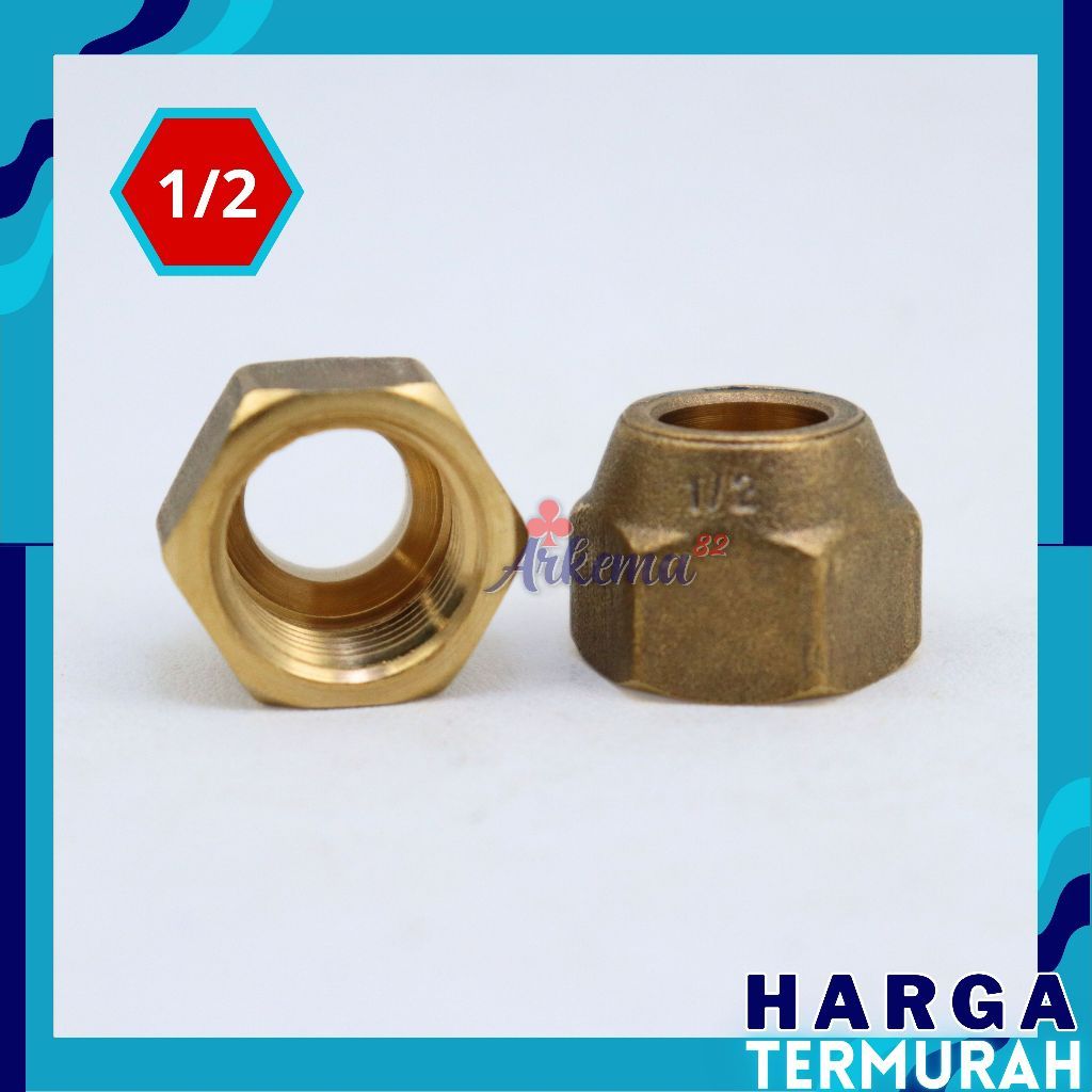 NUT NEPEL AC 1/2 | DOUBLE NEPEL | NAT NEPEL PIPA AC | NAT AC | NEPEL AC 1/2PK - 5OK I DOBEL NEPEL AC