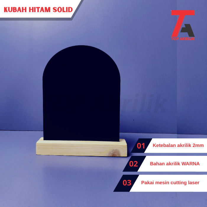 

Akrilik Model Kubah Warna Putih Susu, Hitam Solid dan Bening Ketebalan 2MM