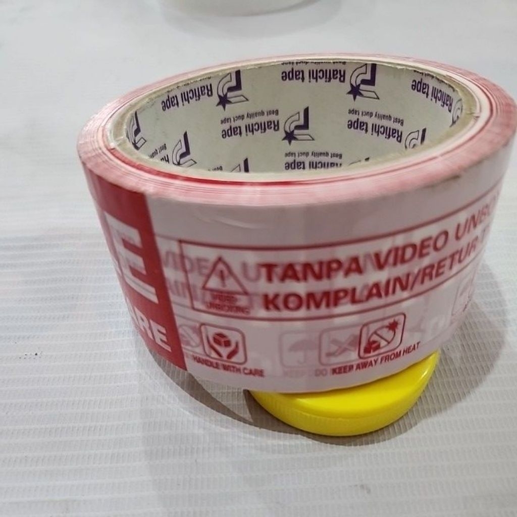 

Lakban unboxing merah putih 45mm x 90yard