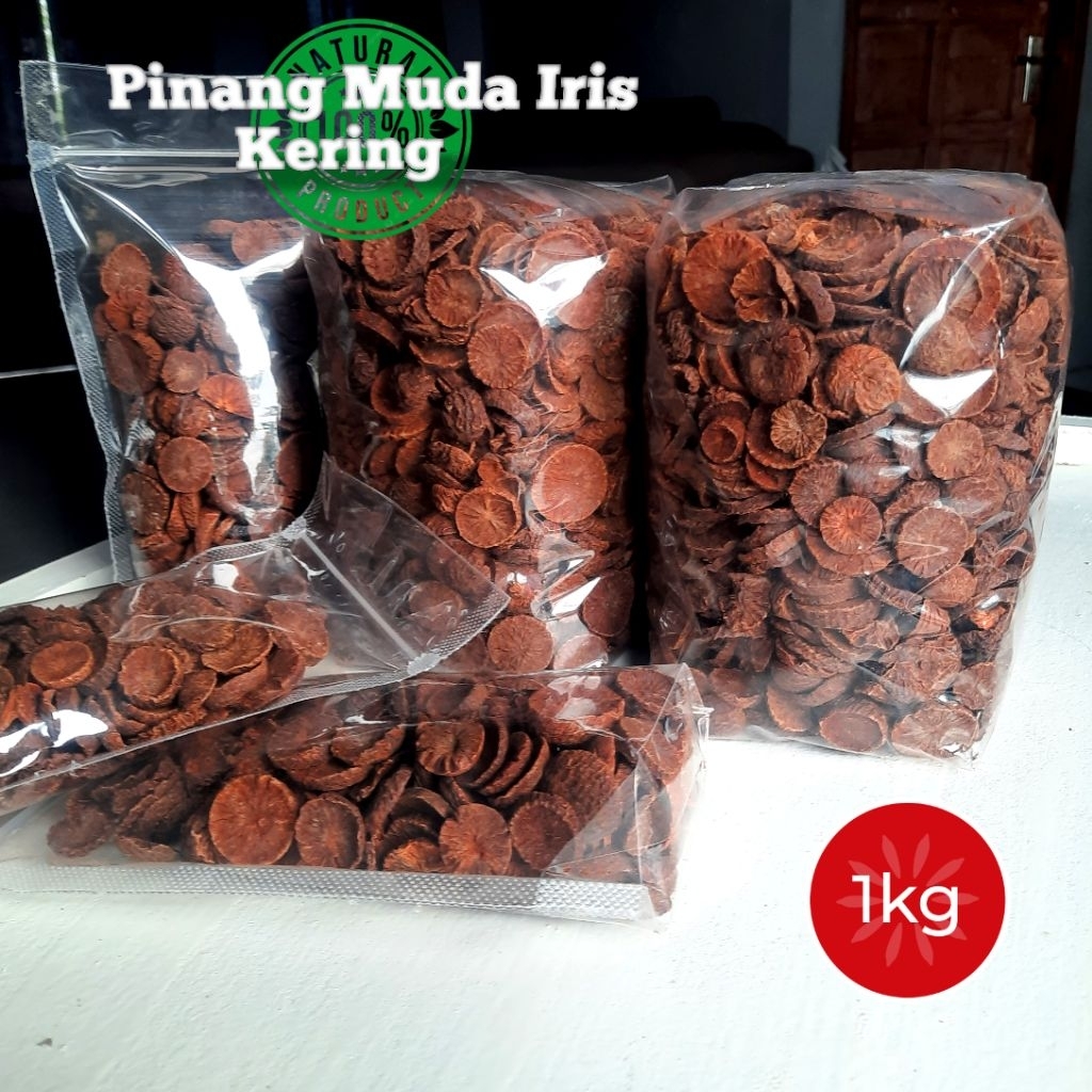 

Buah Pinang Kering | Iris Tipis 1 Kg | Suka Tani99