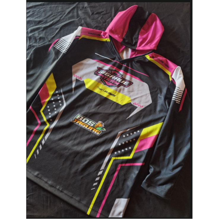 JERSEY RACING LENGAN PANJANG+KUPLUK kaos baju jersey racing custom full printing jersey balap bisa u