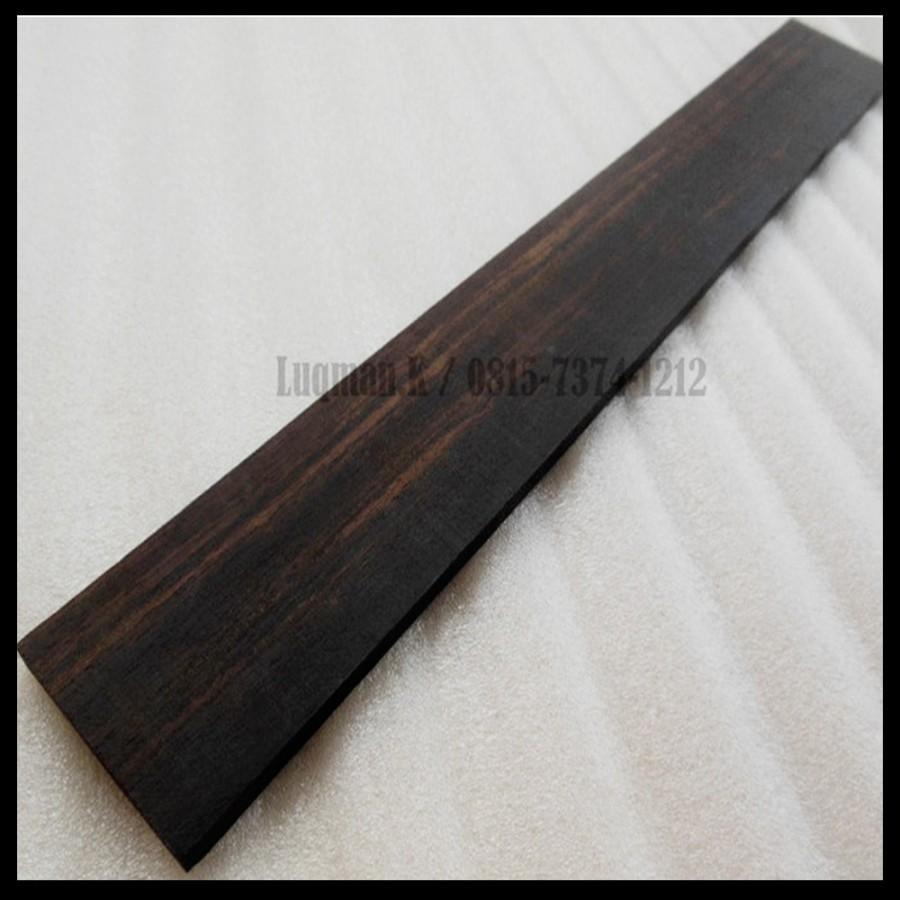 Bahan Material Fretboard Fingerboard Gitar Kayu Wooden Eboni Ebony Grade AB