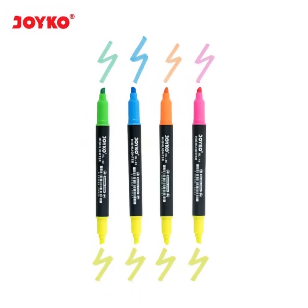 

Highlighter Double Color Penanda Berwarna 2 Tip Warna Joyko 1 PCS