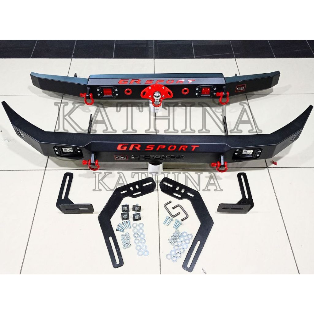 Paket Tanduk Depan Towing Belakang Model Custom Euro Class All New Rush 2018-2023 GR SPORT