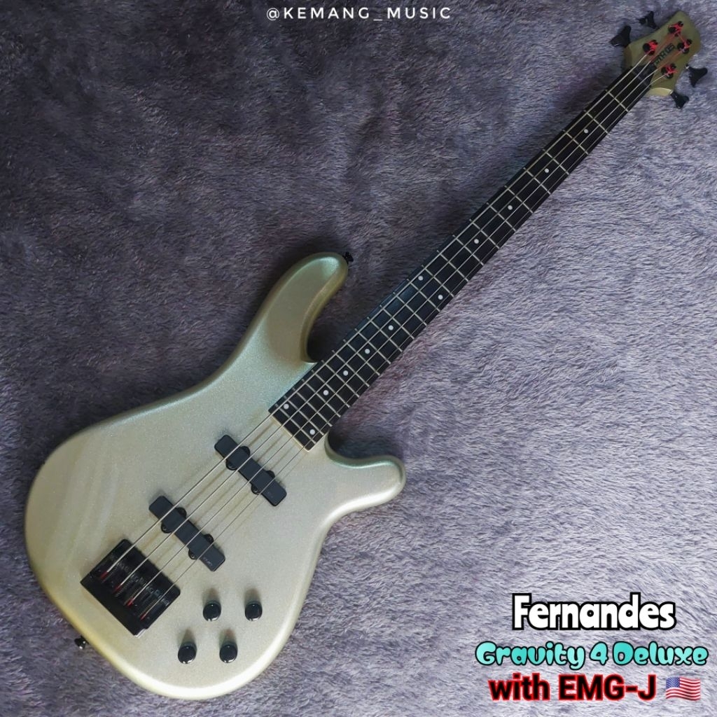 fernandes gravity 4 deluxe with emghz USA pickups precision jazz bass