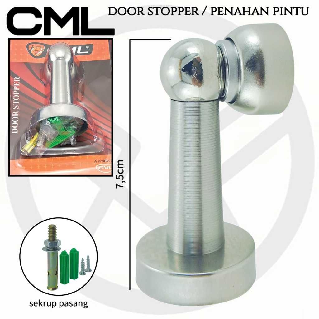 CML Stopper pintu / penahan pintu stainless steel