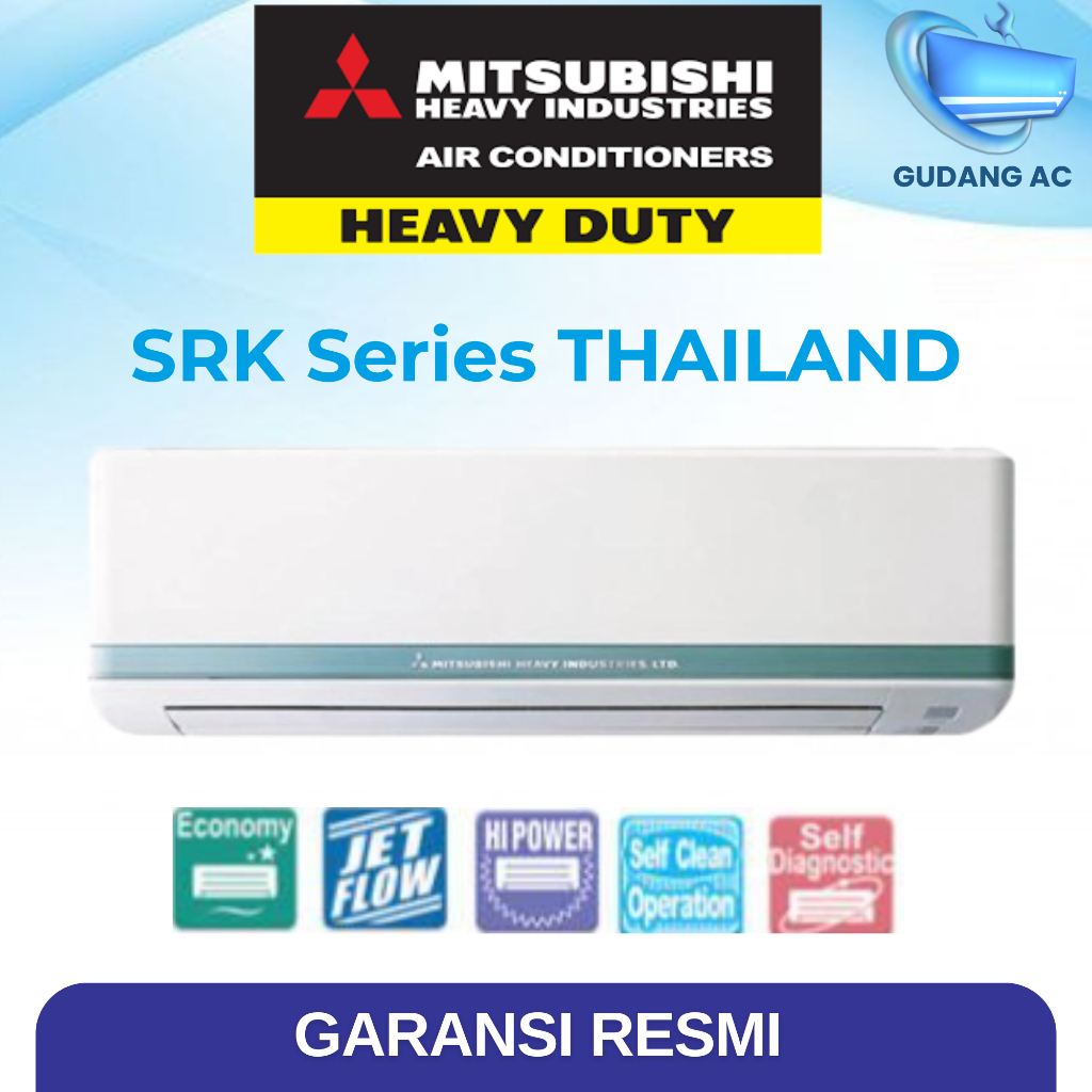 AC Mitsubishi 2 PK Thailand Mitsubishi Heavy Duty Split SRK18CS-S3