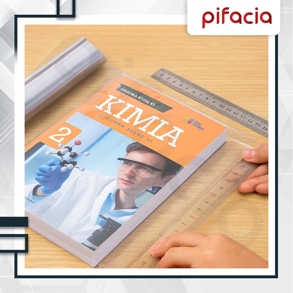 

PIFACIA Pelindung Sampul Buku Majalah Cover Foto Transparan Ultra Clear Plastik Bening Premium Anti Air Dan Debu