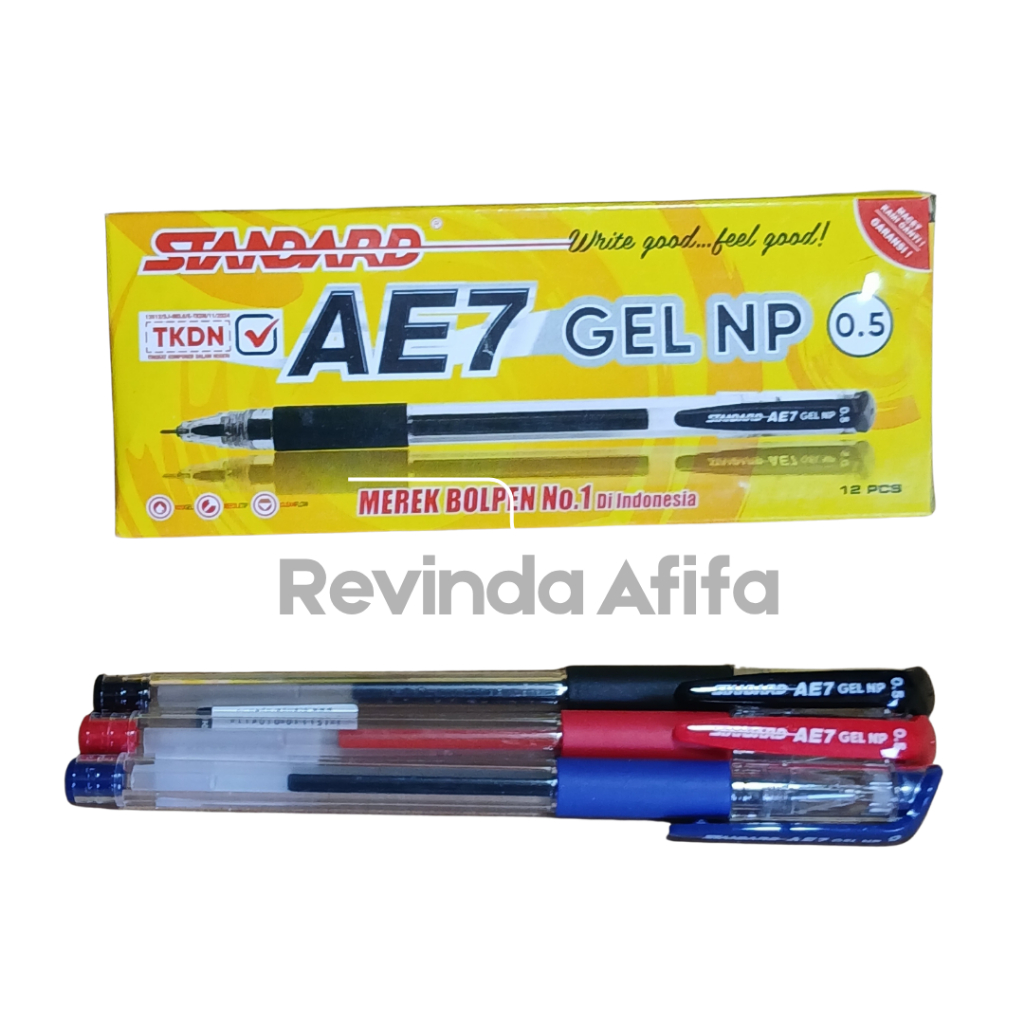 

1 pack / Pulpen AE7 Gel NP 0.5 Pulpen Standard ( Alat Tulis / Pen / Ballpoint / Pena )