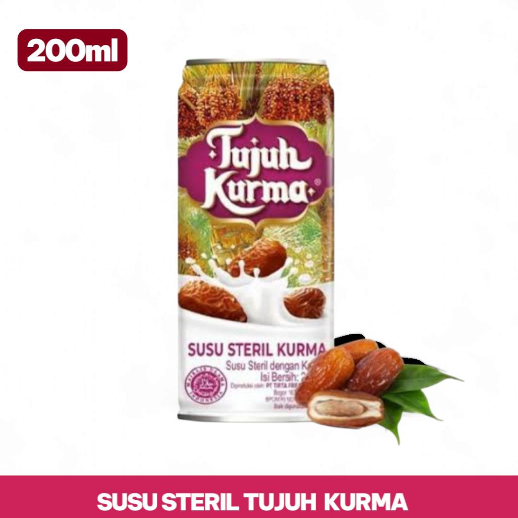 

Susu Tujuh Kurma Susu steril Kurma 200ml ( Eceran )