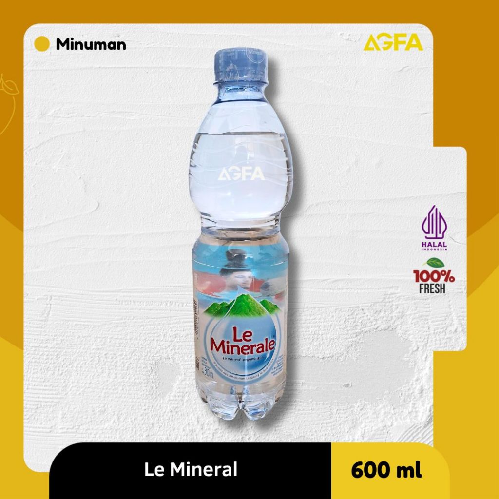 AIR MINERAL / AIR MINUM LE MINERAL / 600ML / AIR MINUM BOTOL / AIR MINUM PIRLO / 300ML