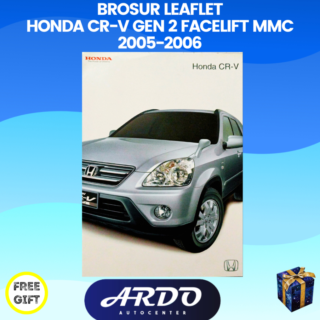 Brosur katalog mobil Honda CRV CR-V Gen 2 Facelift MMC 2005-2006 versi konde