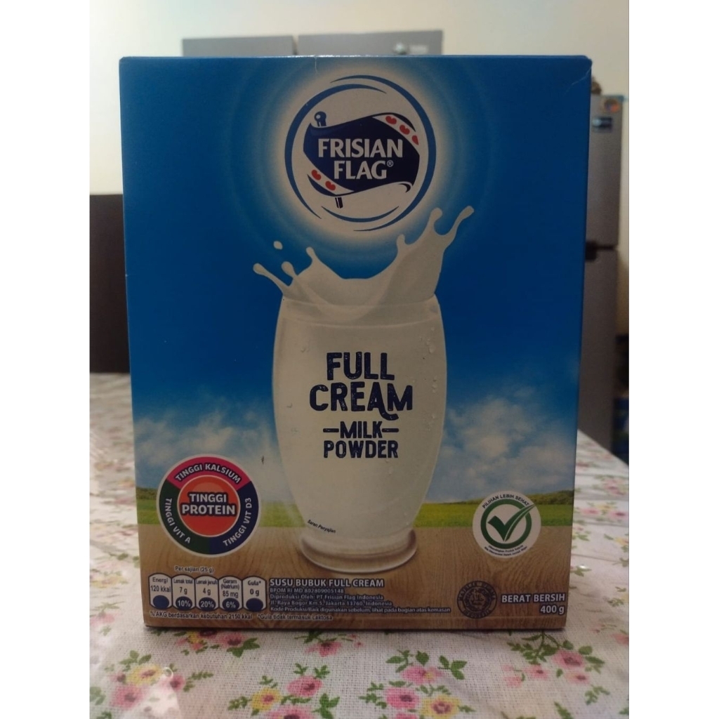 

Frisian Flag Full Cream Milk Powder Tinggi Protein 400 / 800 Gram