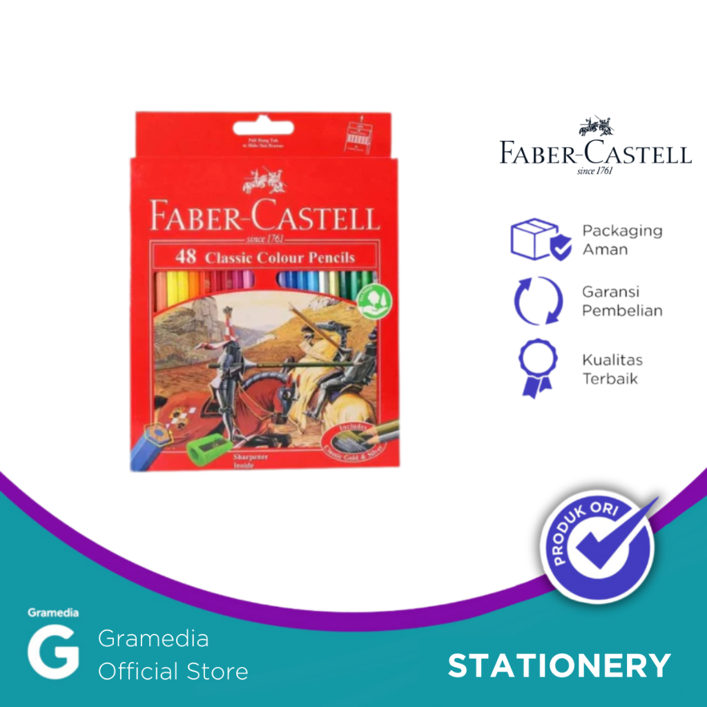 

Gramedia Pettarani - PENSIL WARNA FABER CASTELL CLASSIC COLOUR ISI 48