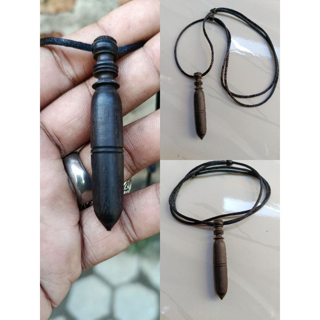 Kalung pendant Kayu Galih Kelor Hitam