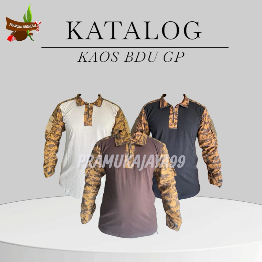 kaos bdu pramuka pria wanita , kaos Pramuka loreng, kaos bdu lapangan loreng Pramuka dan baju Pramuk