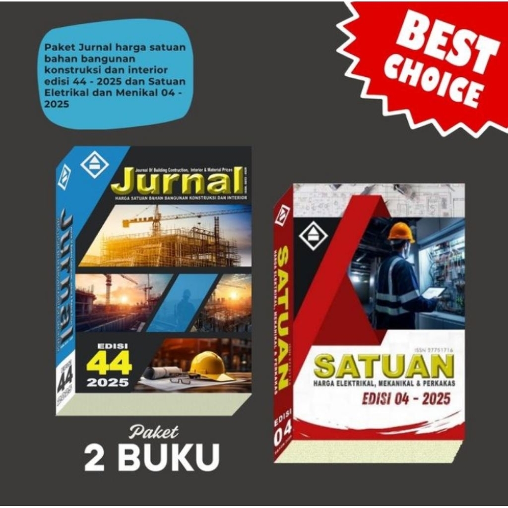BUKU PAKET JURNAL HARGA SATUAN DAN MEKANIKAL ELEKTRIKAL 2025