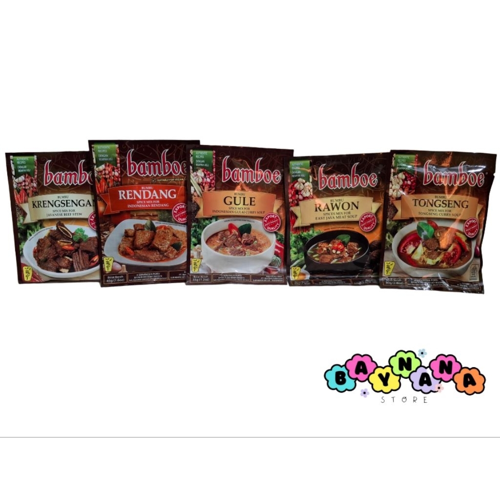 

MURAH! BUMBU DAPUR INSTANT BUMBU MASAKAN BUMBU DAGING BAMBOE INSTANT PROMO!