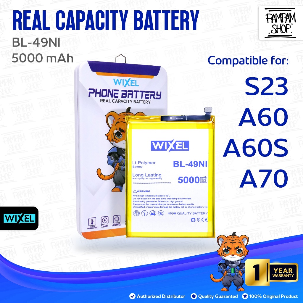 WIXEL Baterai BL-49NI BL49NI Itel S23 / A60 / A60S / A70 Real Capacity Batre Batrai Battery Double P