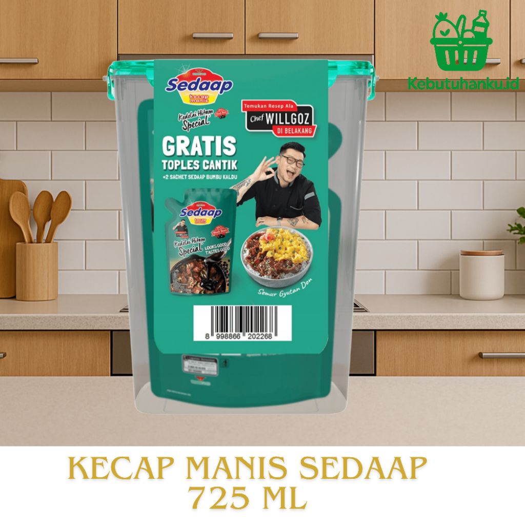 

Kecap Sedaap Pouch 725 ml + BONUS Toples Cantik!