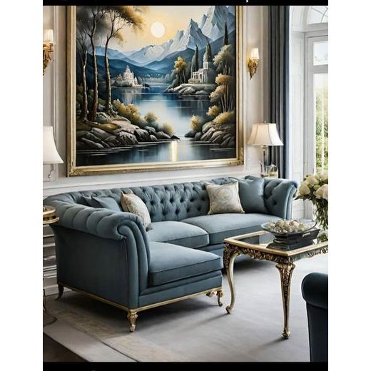 Kursi tamu sofa minimalis antik kayu jati mebel Jepara