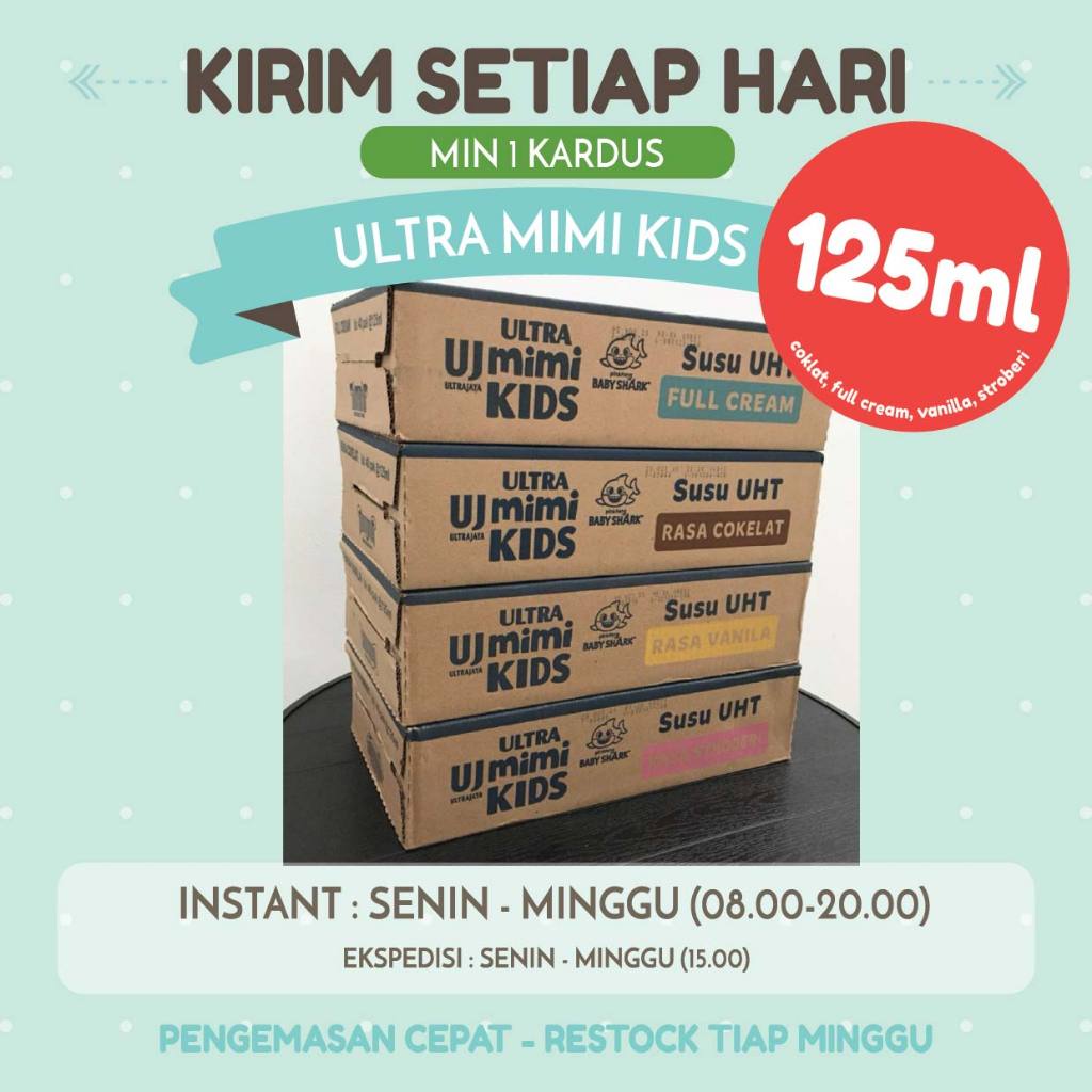 

MIMI ULTRA KARTONAN/ Susu UHT Ultra Mimi 125 ml isi 40 pcs