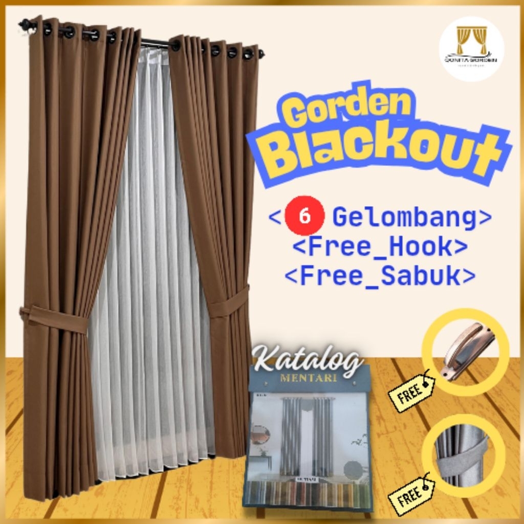 Gorden Blackout Premium 6 Gelombang | Katalog Mentari | Korden Horden Jendela