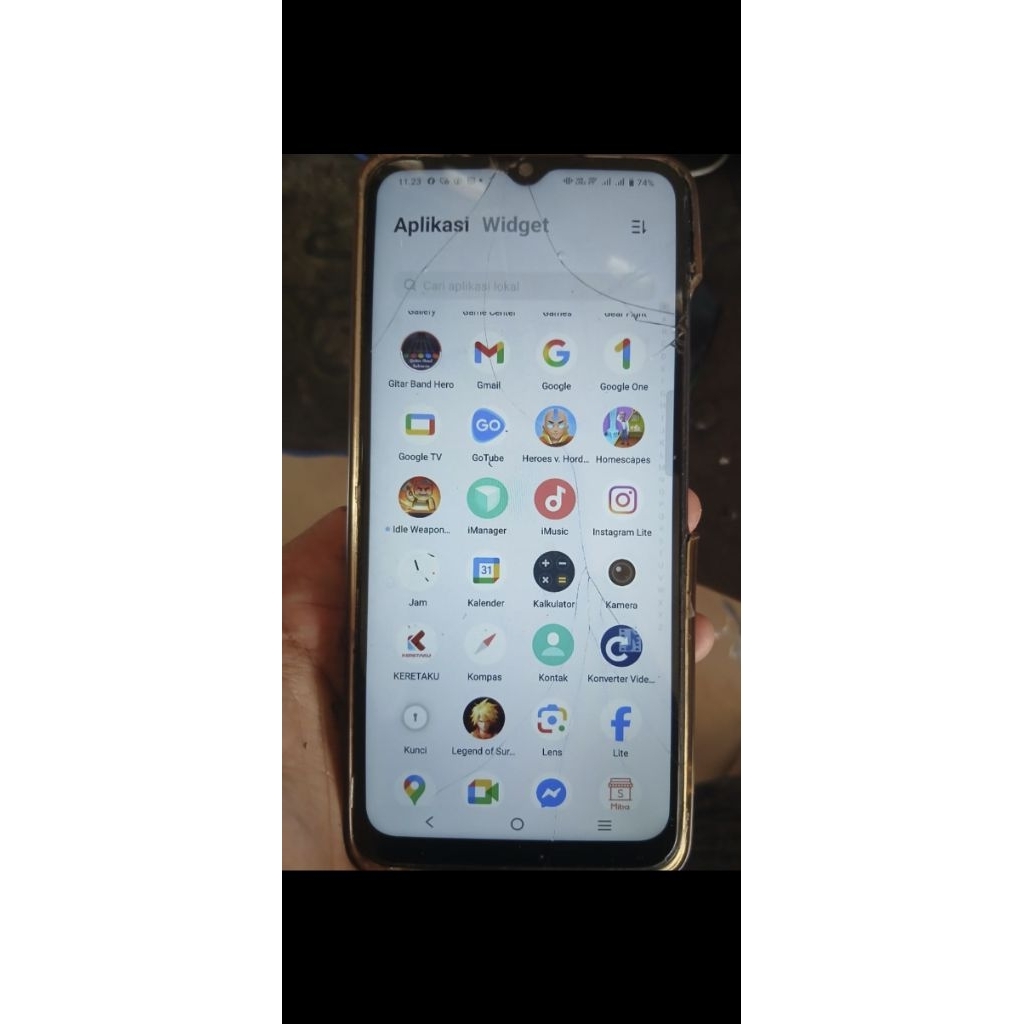 mesin vivo y35 minus lcd