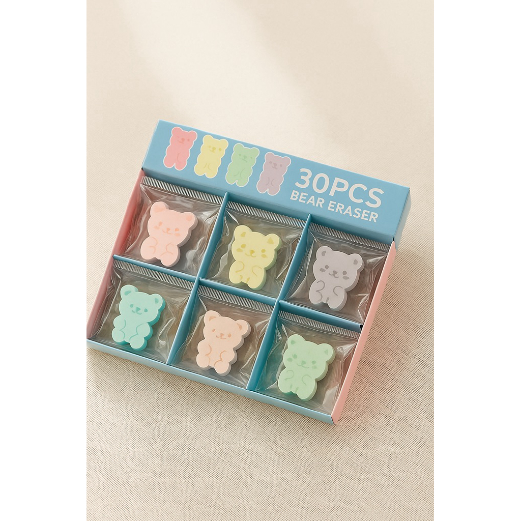 

(isi 3) PENGHAPUS LUCU TEDDY BEAR YATAI YT1283