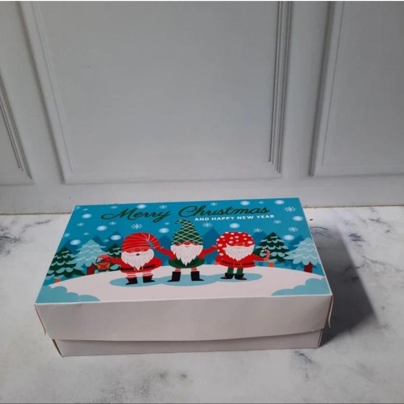 

Cake Box Roti Brownies Christmas Kotak Kue Lapis Legit Natal Ukuran 22x12x7 cm