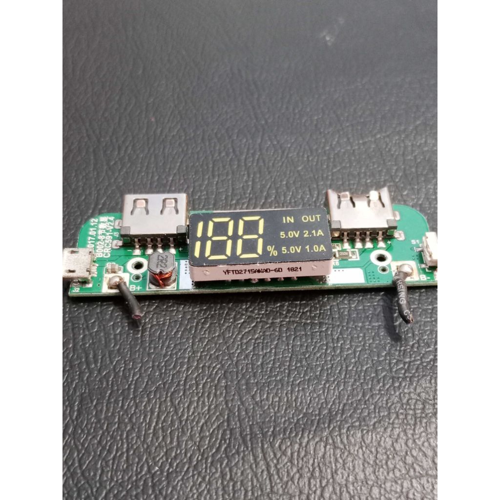 Modul Powerbank Digital Led Fast Charger 2,5A 5volt Modul Charger Indikator digital