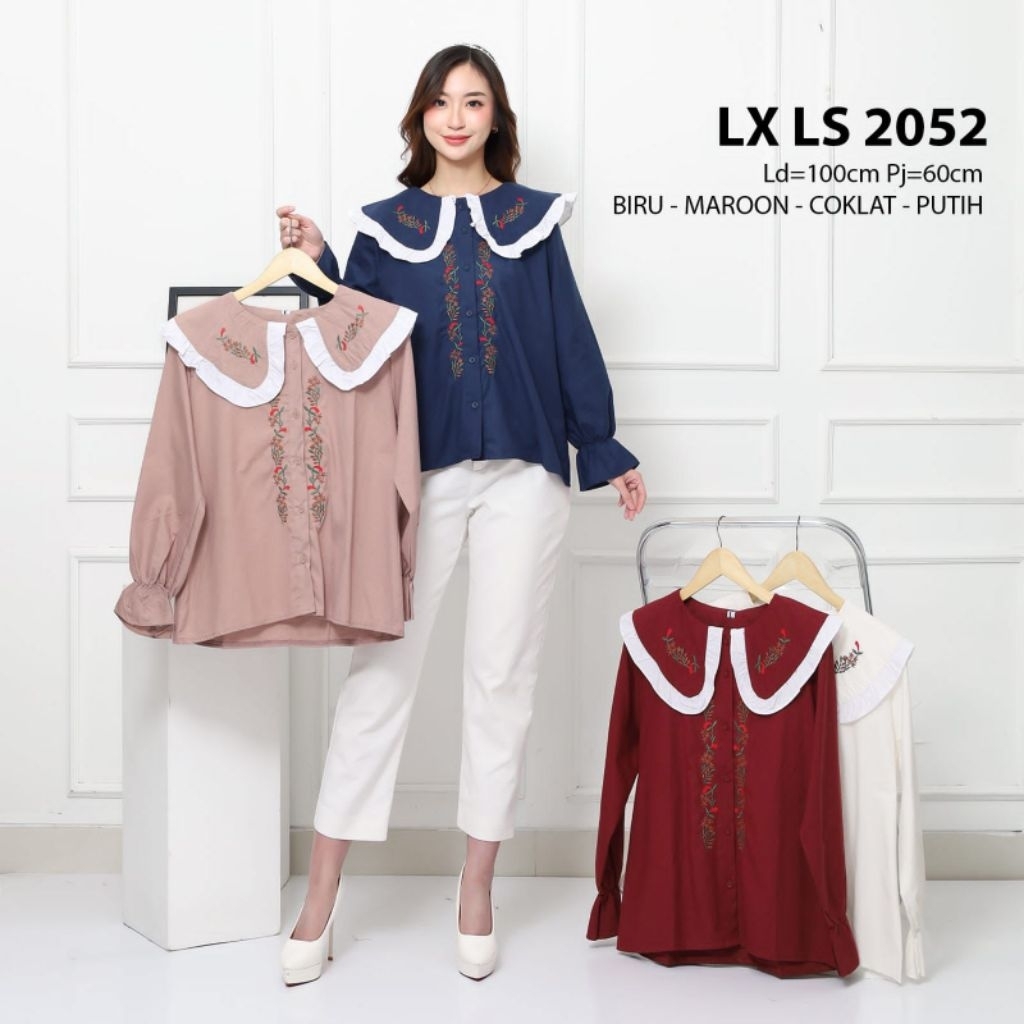 bordir poplin | blouse bangkok | baju bangkok | baju bkk | blouse wanita | atasan wanita | baju bang