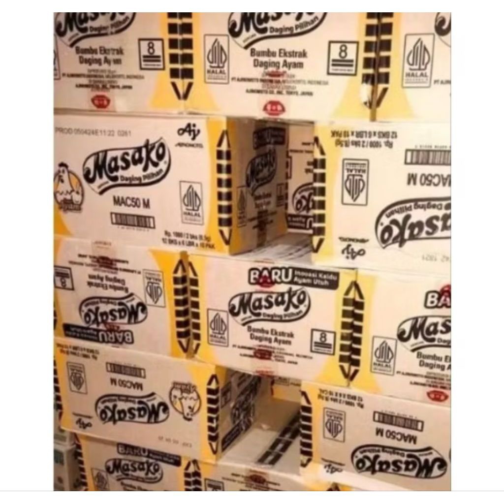 

MASAKO BUMBU PENYEDAP RASA 1 DUS ISI 60 RENCENG