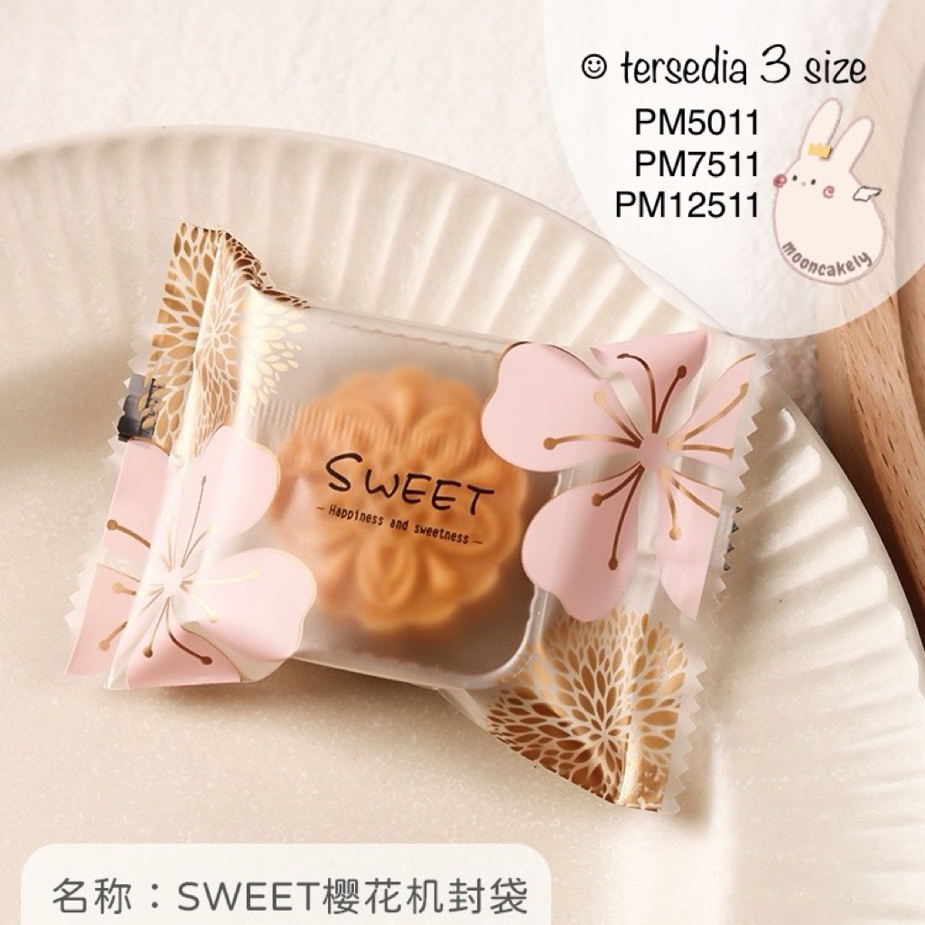 

PM7511 Plastik Mooncake 75gr Packaging Kue Bulan Sakura PM75