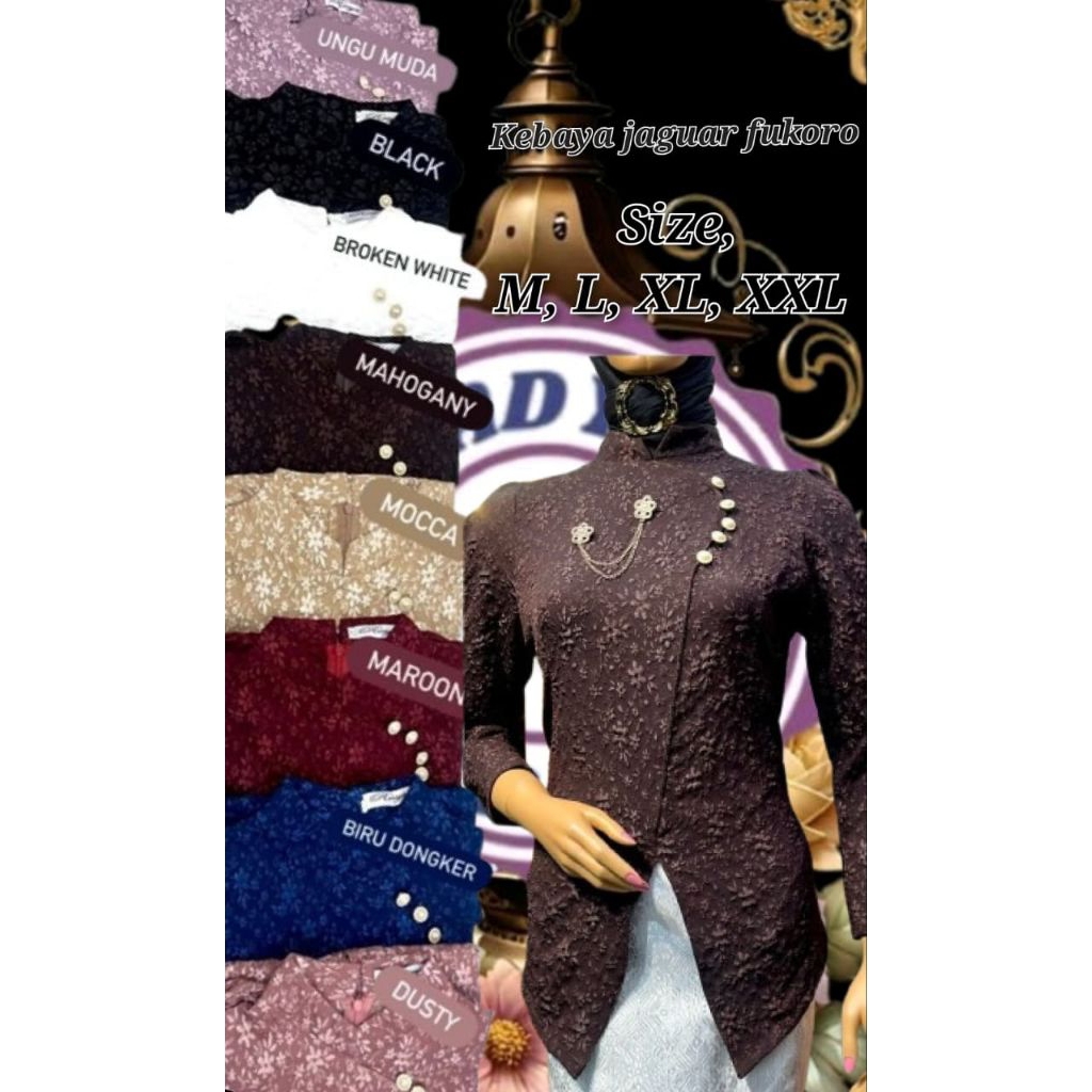 Kebaya janggan jaguar fukoro atasan saja