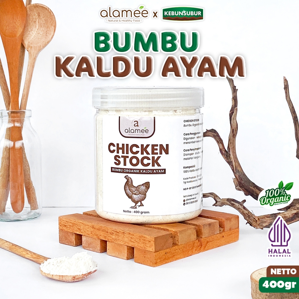 

ALAMEE Bumbu Kaldu Ayam Non MSG Chicken Powder Praktis Toples Spice Seasoning 400gr kebunsubur kebunsubur kebunsubur kebunsubur