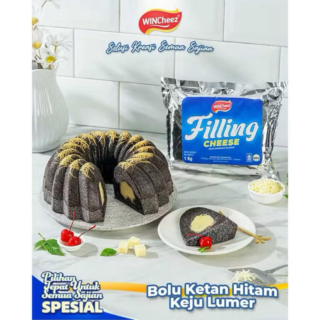 

Bakaranandia - Wincheez Keju Filling 1Kg - Gurih & Halal Untuk Roti & Dessert
