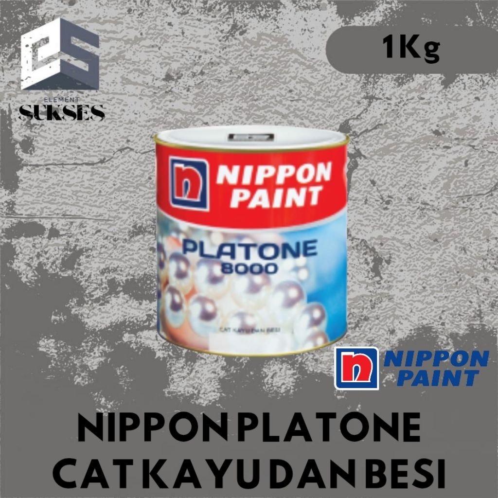 NIPPON PAINT PLATONE 8000 Cat kayu dan besi 1Kg
