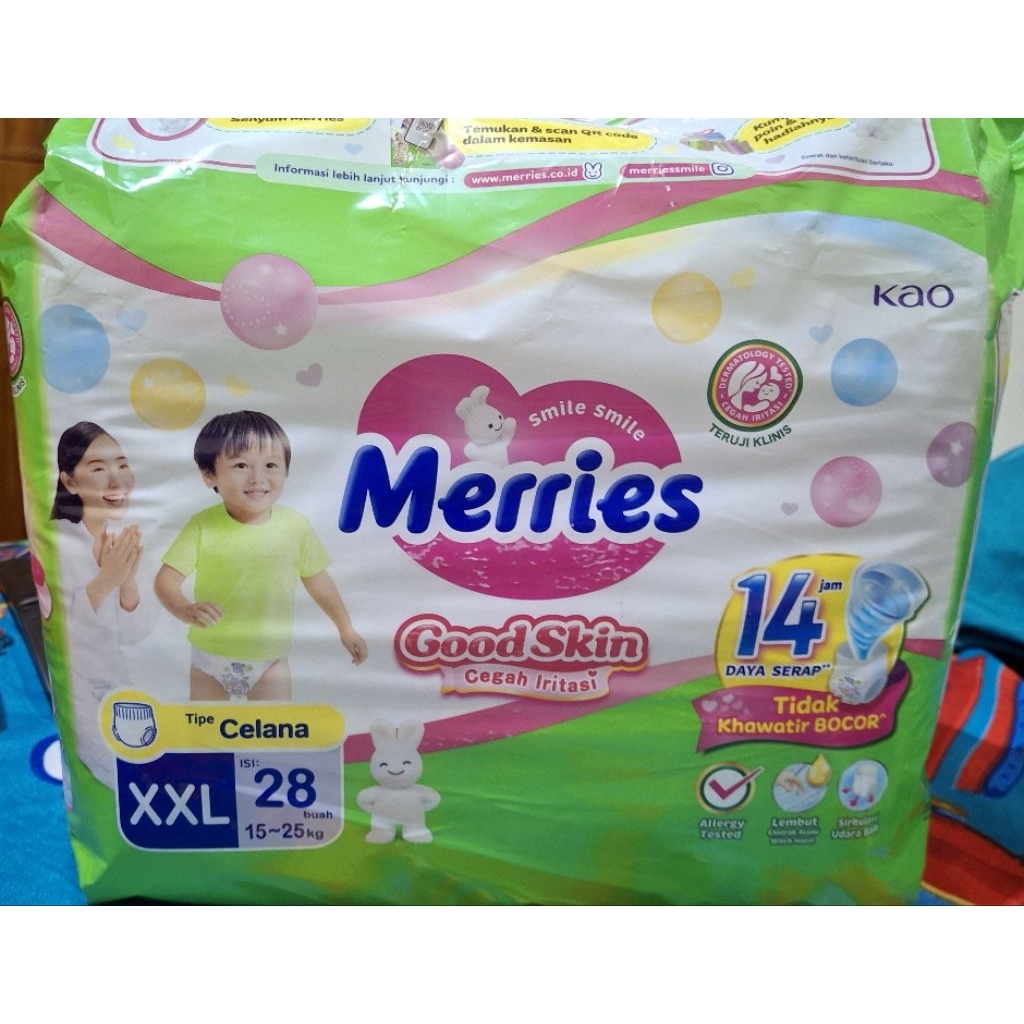 Merries Good Skin popok celana XXL isi 28