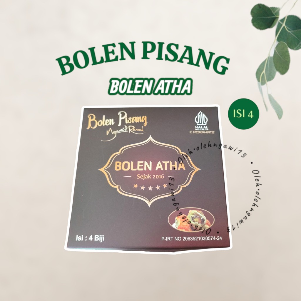 

BOLEN PISANG ISI 4, BOLEN ATHA, BOLEN PISANG