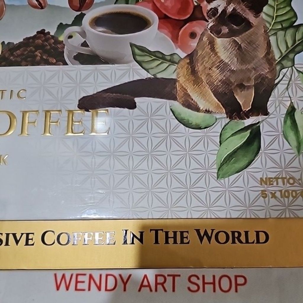 

Kopi Luwak Indonesia Authentic Luwak Coffee +/- 500 Gram