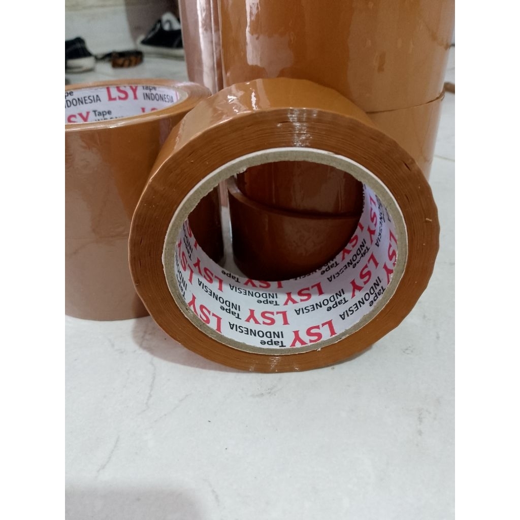 

lakban coklat untuk packing 2" x 100 yard