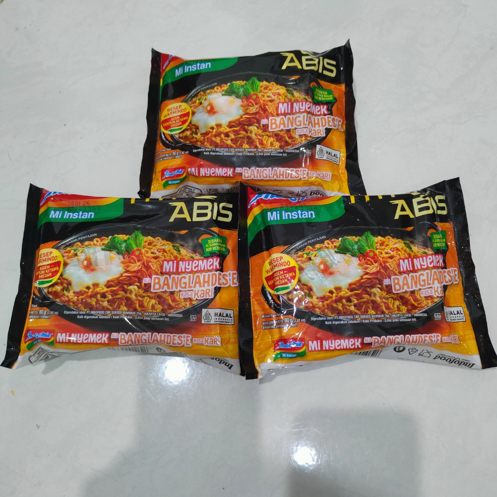 

Indomie Bangladesh Kari Pedas - Paket 3 bungkus harga lebih murah